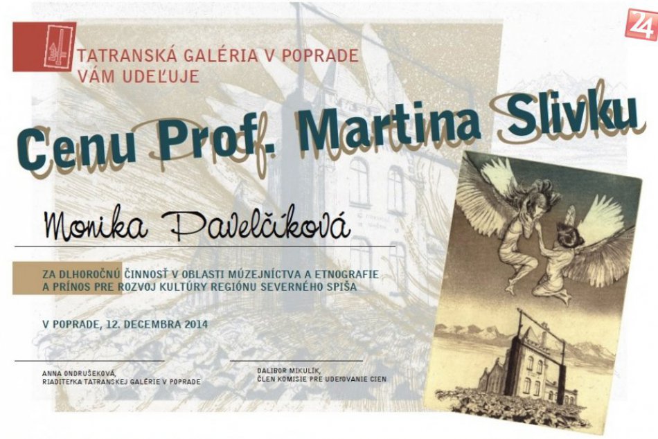 Tatranská galéria oceňovala: Cenu profesora Martina Slivku získali tri osobnosti
