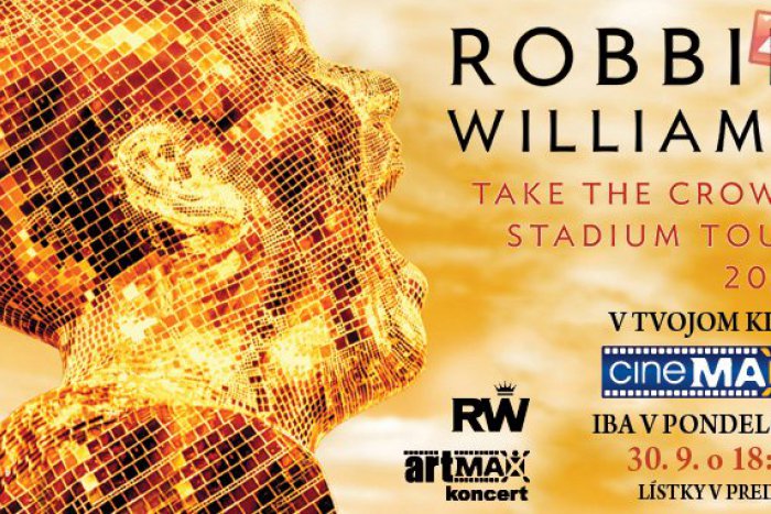 Ilustračný obrázok k článku Jedinečný koncert Robbieho Williamsa v CINEMAXE: Záznam z vypredaného európskeho turné