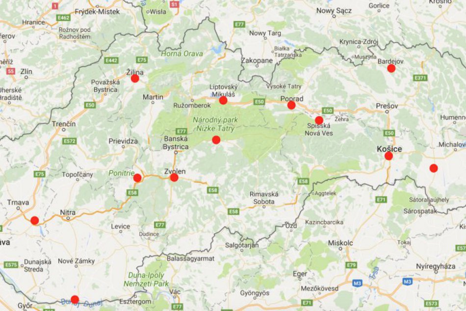 Mapa druhej ligy: Kam všade budú cestovať futbalisti FK Poprad?